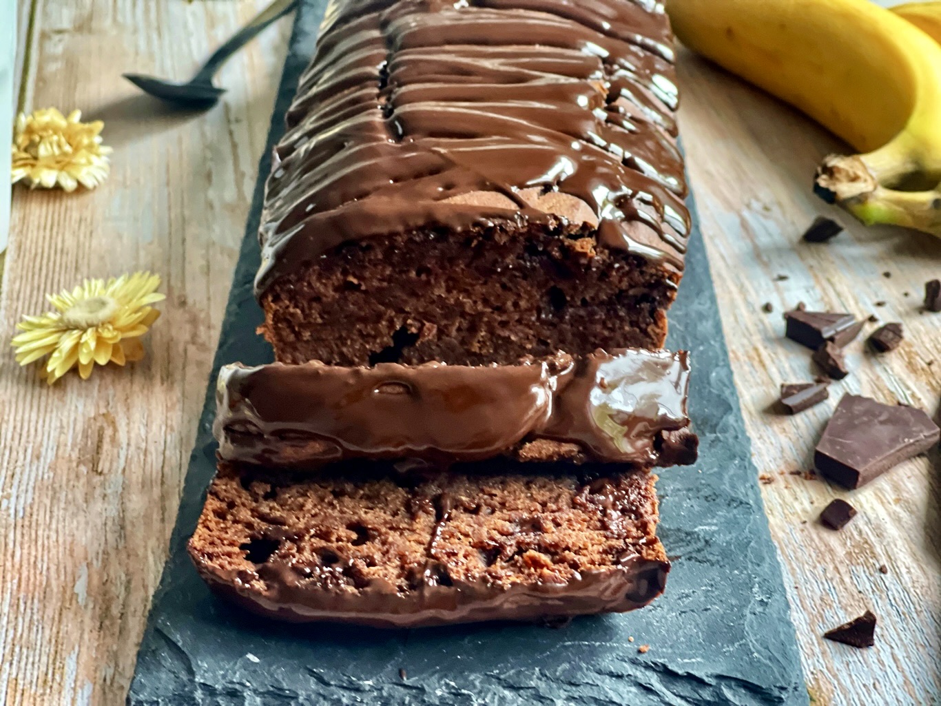 Veganes Schoko-Bananenbrot - lecker &amp; glutenfrei