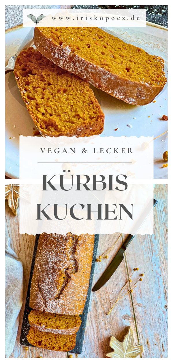 Veganer Kürbiskuchen - Pin