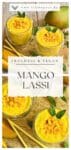 Veganer Mango Lassi in zwei Gläsern-Pin.